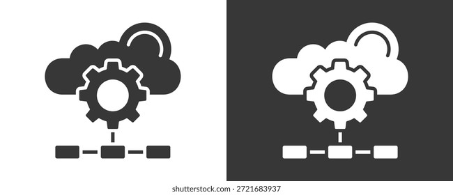 Conjunto De Íconos De Orquestación Colección De Vector Aislada En Blanco Y Negro