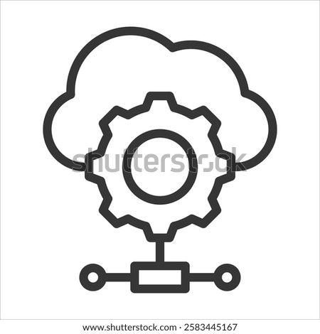 Orchestration Outline Icon Vector Illustration