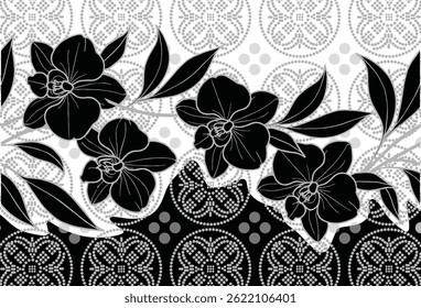 Orchid Batik Motif, um motivo batik indonésio muito distinto