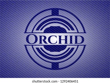 Orchid denim background