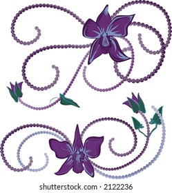 Orchid Elements is a romantic set of Orchids design elements. File contains no gradients.