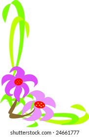 a orchid flower background