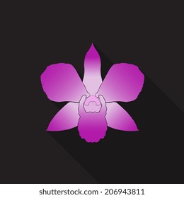Orchid flower icon - Vector