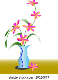 the orchid flower vase