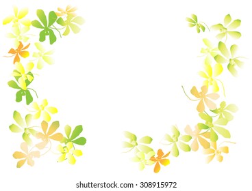 Orchid flowers background Vector illustration
