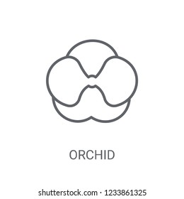 Orchid icon. Trendy Orchid logo concept on white background from Nature collection. Suitable for use on web apps, mobile apps and print media.