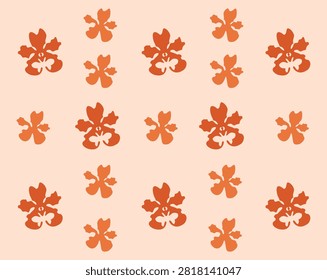 Orchid pattern vector images graphic. types of orchid plant icons. orchid pattern background design