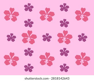 Orchid pattern vector images graphic. types of orchid plant icons. orchid pink background design