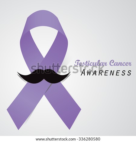 orchid ribbon black mustache testicular cancer stock vector royalty testicular cancer awareness