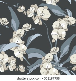 Orchid Seamless Pattern