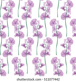 Orchid  seamless pattern background no.1.1