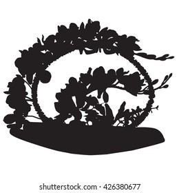 orchid silhouette
