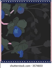 Orchid Splendor is a retro frame of Orchids file has no gradients.