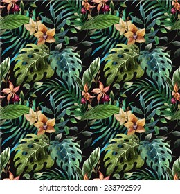 orchid, tropical, pattern