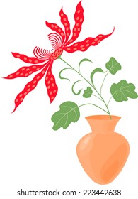 orchid in the vase