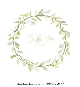 Orchids floral bouquet . Flourish greeting card and circle label .