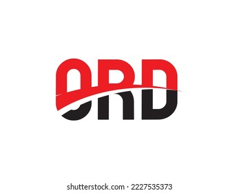 Letra ORD Ilustración del vector de diseño del logotipo inicial