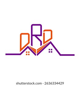 ORD Real State logo design, ORD simple and modern logo. ORD luxurious alphabet design  
