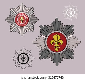 Order, antique award. Vector