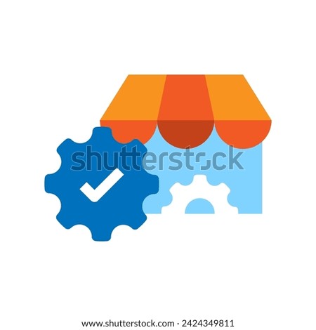 Order is being processed by the store concept illustration flat design vector. modern graphic element for landing page ui, infographic, icon