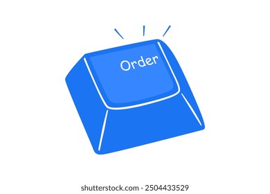 Bestelltaste für Online-Shopping.