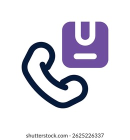 Doppeltonsymbol für Auftragsaufruf. Schlankes und modernes Vektorsymbol für Websites, mobile Apps, Marketingmaterialien und Unternehmensdesign. Voll skalierbar und sofort einsatzbereit.