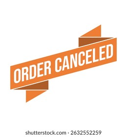 Order Canceled Letter Rubber Stamp Template Design