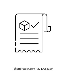 Order check icon design. Checklist on the clipboard icon, with compliance tick check sign on it. Clip board vector icon with paper test document. vector illustration