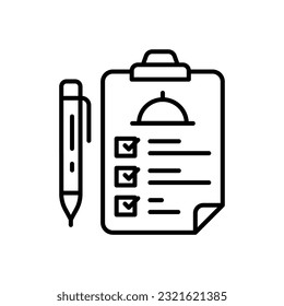 Order Checklist icon in vector. Illustration