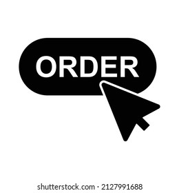 order click button icon vector