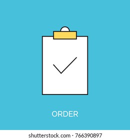 order clipboard icon