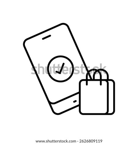 Order Confirm Icon vector stock illustration