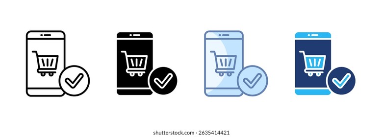 Order Confirmation Icon Set Multiple Style Collection