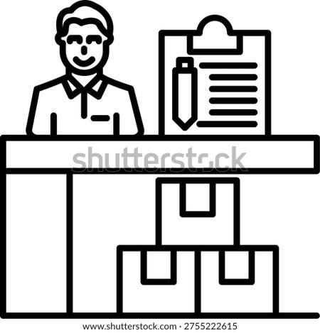 Order Confirmation Illustration vector Icon Design