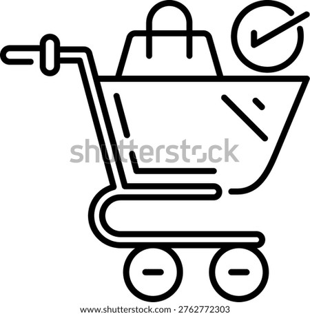 Order Confirmation Illustration vector Icon Design