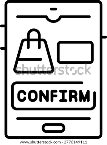 Order Confirmation Illustration vector Icon Design
