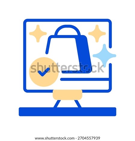 Order Confirmed Line Icon, Outline Symbol for Purchase Approval, Transaction Success, Customer Validation, Ecommerce Completion, and Retail Notification. Vector Sign Icon.