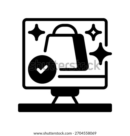 Order Confirmed Line Icon, Outline Symbol for Purchase Approval, Transaction Success, Customer Validation, Ecommerce Completion, and Retail Notification. Vector Sign Icon.