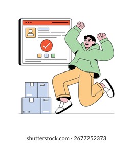 Archivo EPS de Ilustración vectorial confirmada de pedido