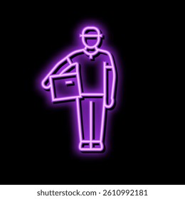 order courier neon light sign vector. order courier sign. isolated symbol illustration