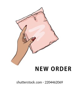 order delivered,  package  parcel box  in warehouse vector illustration, cargo icon, shopping art, e commerce, shipping goods service 