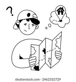 Order Delivery Hand Drawn Mini Illustrations 
