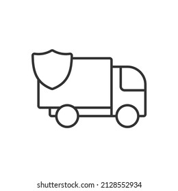 order delivery truck simple icon