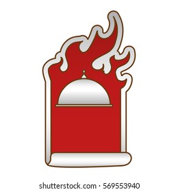 order fast food emblem image, vector illustration design