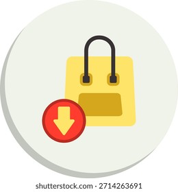 Order Flat Circle Style Icon