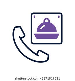 order food dual tone icon. vector icon for your website, mobile, presentation, and logo design.
