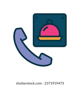 order food filled color icon. vector icon for your website, mobile, presentation, and logo design.