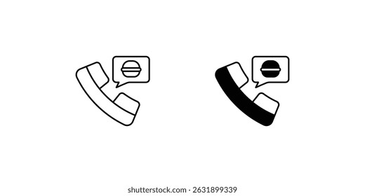 order food icon with white background vector stock illustration