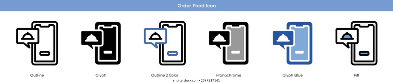 Solicite alimentos con un estilo de 6