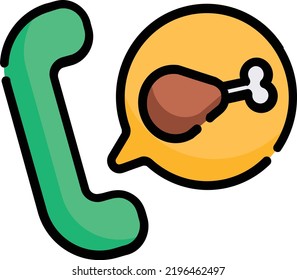 order food vector concept on white background. isolated illustration icon